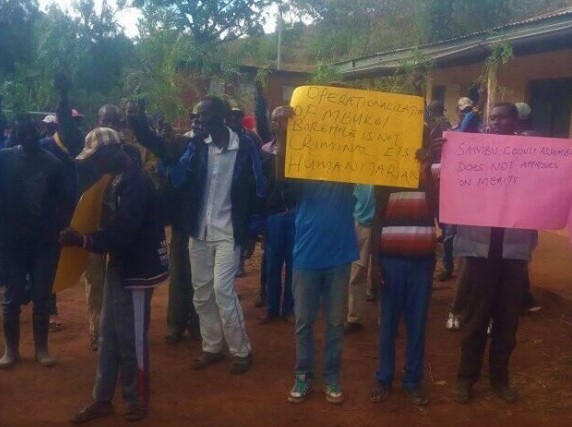 Samburu residents protest against rejection of Water CEC nominee by Assembly